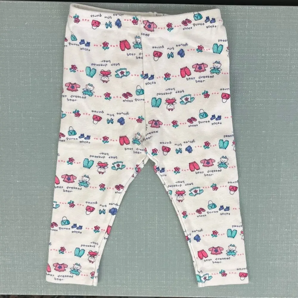 Vintage OshKosh B'gosh Best Dressed Bear Leggings 24 Months USA